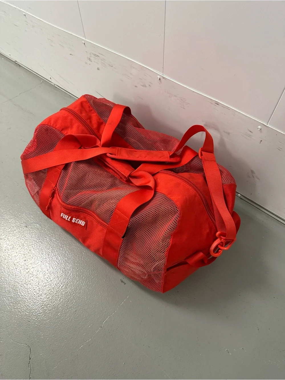 Full Send Mesh Duffel Bag w/ Shoulder Strap